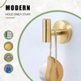 thumbnail image 4 of Towel Hooks Bathroom Coat Hook Robe Hook Stainless Steel Heavy Duty Door Hanger Towel Robe Clothes Cabinet, 4 of 5