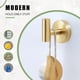 thumbnail image 4 of Paquete de 2 ganchos para toallas, gancho de acero inoxidable para ropa, bata, gancho de pared moderno para baño, cocina, garaje, hotel, montaje en pared, 4 of 5