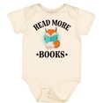 thumbnail image 3 of Inktastic Reading Group Fox Read More Books Boys or Girls Baby Bodysuit, 3 of 5