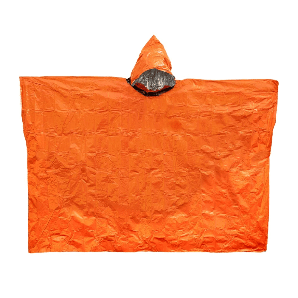 Survive Outdoors Longer Heat Reflective Poncho, Adult, One Size