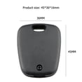 thumbnail image 3 of Reemplazo de 2 botones Control remoto Auto Car Key Fob Case Blank Key Shell Cover para Peugeot 206, 3 of 5