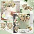 thumbnail image 4 of Acmee - Juego de 44 adornos para tartas de oso verde, mini oso 3D para beb&eacute;, con letras de leche, esferas de espuma doradas, para decoraci&oacute;n de tartas de ni&ntilde;o y ni&amp, 4 of 6