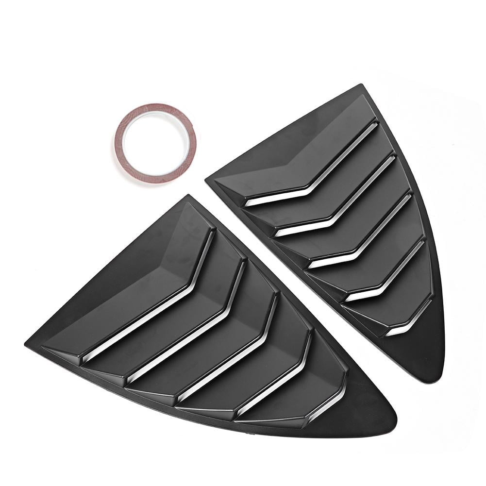 Tebru Window Louvers,2pcs Rear Window Louvers Spoiler Panel Fit for