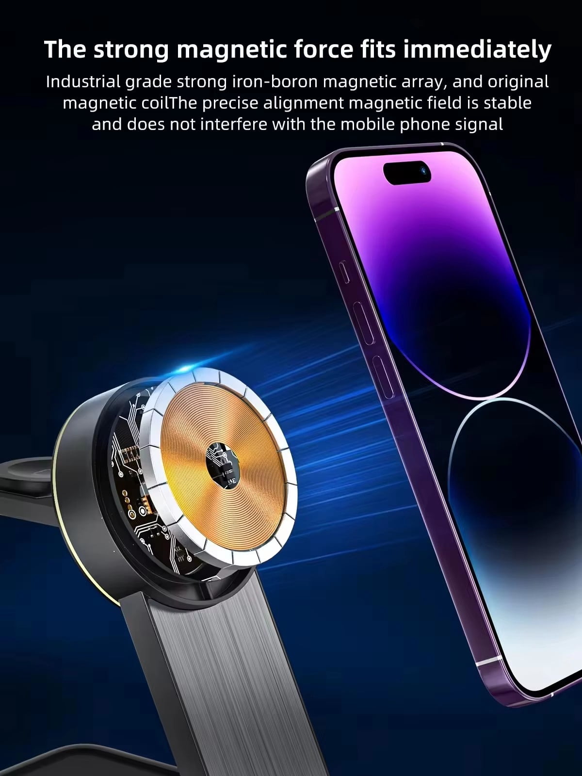 New Foldable Magnetic Three-in-One Wireless Charger Electrical Appliances Applicable iPhone Bracket Wireless Charger