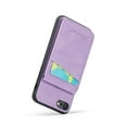 thumbnail image 4 of ELEHOLD for iPhone SE 2022 2020 / iPhone 7/ iPhone 8 Leather Wallet Case with Card Slots Magnetic Button Kickstand Function Full Body Protective Shockproof Cover,Purple, 4 of 7