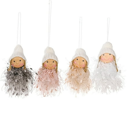 

EUBUY 4 Pieces Christmas Tree Deer Pendant Decoration Cute Mini Pendant Home Fireplace Party Decor for Holiday Thanksgiving Carnival Baptism Vacation Gift