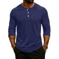 thumbnail image 2 of Fabrcox Men's Henley Shirts Raglan V Neck 3/4 Sleeve for Men Solid Color Jersey Workout Sports Casual Basic Pullover Shirt L, 2 of 7
