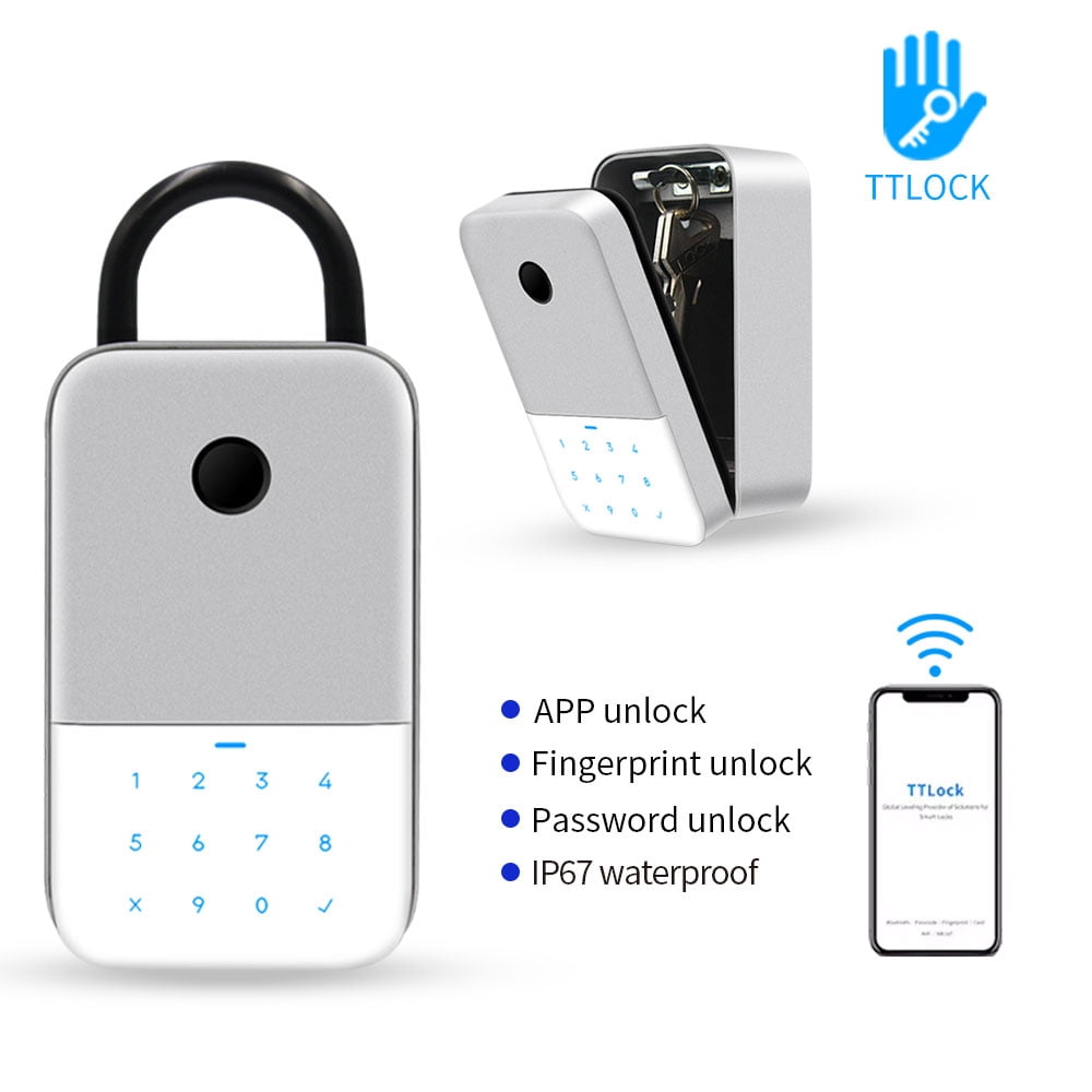 Smart Fingerprint Key Box Storage Secret Key Lock Fusebox Bluetooth