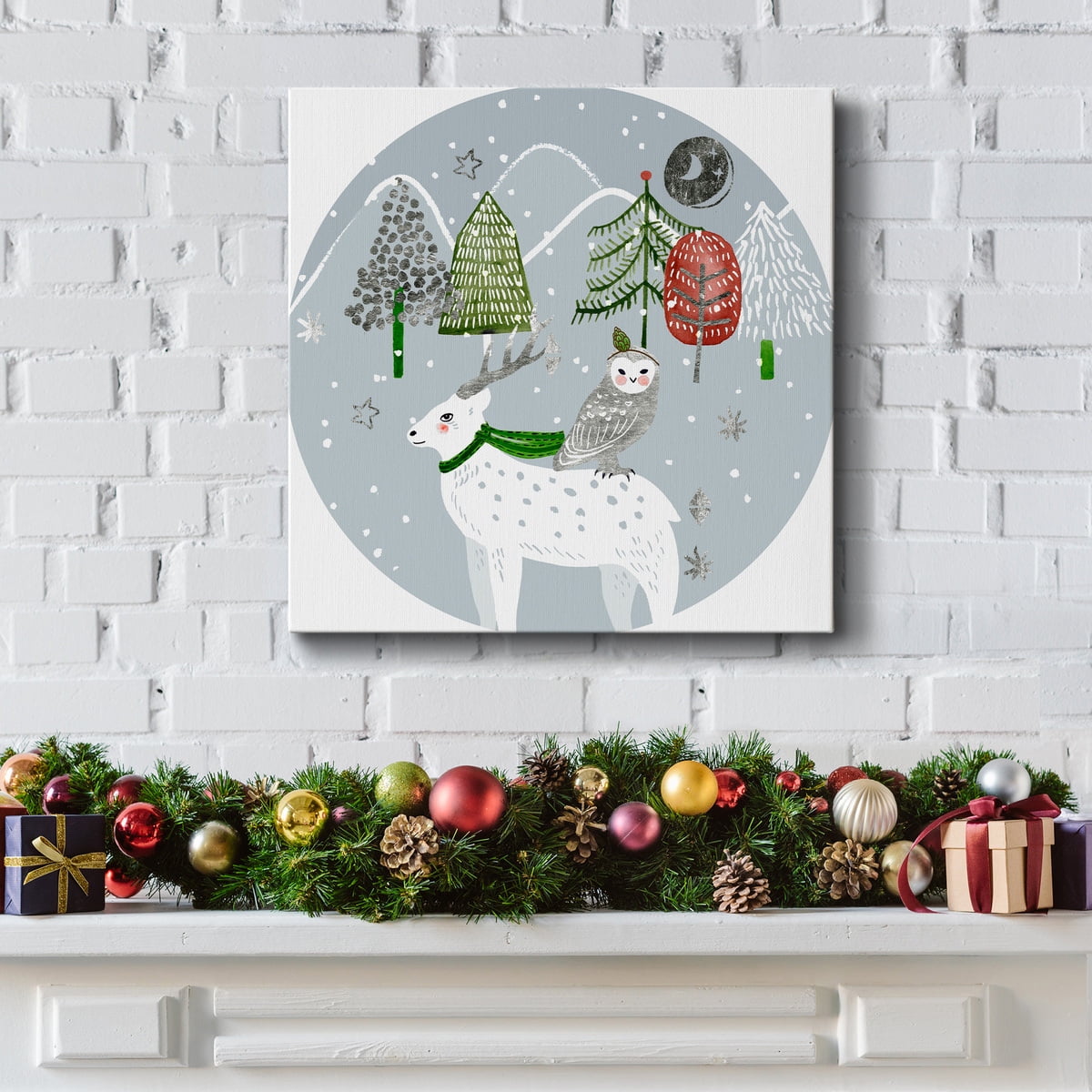 Stars and Snowflakes Collection C-Premium Gallery Wrapped Canvas - Ready to Hang