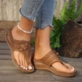 thumbnail image 6 of Daolelai Flip-Toe Casual Thick-Soled Flower Beach Sandals, 6 of 8