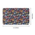 thumbnail image 5 of colorful off road racing car Front Door Mat, Indoor Mats for Bedroom Bathroom Kitchen, Floor Mat Non-Slip, Soft Carpet Floor Cover Machine Washable Entryway Mat - 20x31.5in, 5 of 5