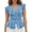 Light Blue, variant on Women Slim V Neck Cap Sleeve Peplum Button Front Sleeveless Denim Vest Casual Summer Layering Outer Coat 1PC S-XL