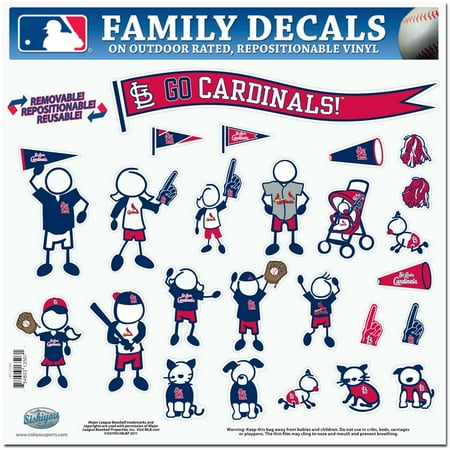 St Louis Cardinals Large Family Decal Set (F)