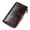 Long wallet-Coffee, variant on Men's Trifold Wallet, Genuine Leather Vintage Wallet with Zipper Coin Pocket ,Valentine Gift, Brown
