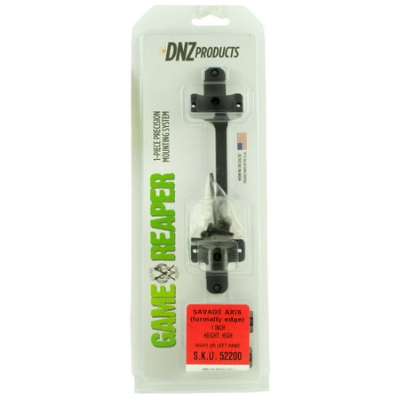 DNZ 52200 1-Pc Base & Ring Combo For Savage Axis Black Matte Finish 1" Rings High