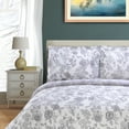 thumbnail image 4 of Impressions Oxana 300 Thread Count Floral 3 Piece Duvet Sets, Full/Queen with Shams, 4 of 9
