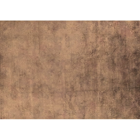 Ahgly Company Indoor Rectangle Oriental Brown Industrial Area Rugs, 7' x 9'