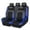 Black Blue, variant on CAR GRAND Leather car seat covers air mesh breathable universal fit airbag compatible car, SUV, truck and van
