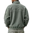 thumbnail image 4 of Mens Polar Fleece Jacket Lightweight Full Zip Jackets Outdoor Coat Soft Warm Fleece Jacket ffor Casual Outerwear, 4 of 6