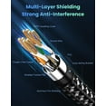 thumbnail image 3 of Cable Ethernet BUSOHE Cat 8, 25 pies, 40 Gbps, 2000 Mhz, RJ45, resistente a los rayos UV, 3 of 7