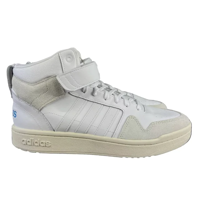 Adi-das Postmove Mid Cloud White Blue Basketball Shoes GY7162 Men's Sz 11.5 - 14