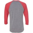 thumbnail image 3 of Mens Clementine Tri-Blend 3/4-Sleeve Raglan Tee, 3 of 4