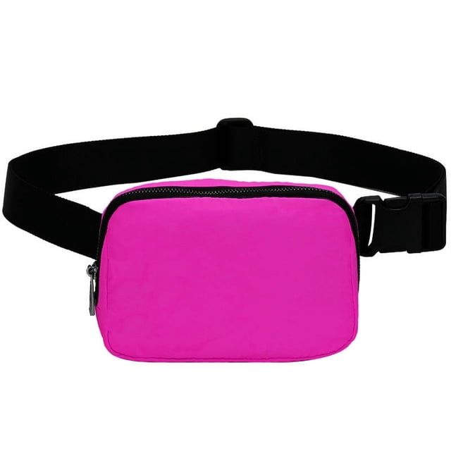 Riñonera de nailon impermeable para el pecho, para deportes al aire libre, correr, riñonera cruzada para hombres y mujeres