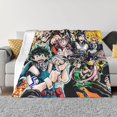 thumbnail image 2 of Boku no Hero Character Flannel Blanket Ultra-Soft Micro Fleece Throw Blanket For Bed Sofa Couch Car Office Unisex Adult Fuzzy Bed Blanket Cozy Kids Throw Blanket 50"x40", 2 of 7