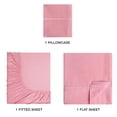 thumbnail image 3 of MALLONI HOME Twin XL Sheet Sets - Cotton Rich Twin XL Bedding Sets, 3 Piece Deep Pocket Twin XL Sheet - Ultra Soft, Wrinkle Resistant, Quick Dry, Easy Care Twin XL Sheets - Rose, 3 of 6