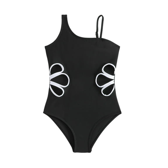 Swimsuits Solid One Piece Swimsuit Teens Kids Bathing Suits Girls for Kids 9-10 Years Girls Fashion