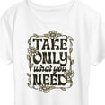 thumbnail image 3 of Instant Message - Take Only What You Need - Women's Short Sleeve Graphic T-Shirt, 3 of 6