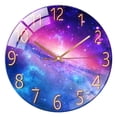 thumbnail image 1 of Decoración silenciosa del sitio del cuarto de del reloj de pared del vía Láctea Zulema Reloj de pared, 1 of 7