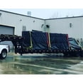 thumbnail image 6 of 16' x 18' Flatbed Trailer 14 Oz Lightweight Steel Tarp with 4 FT Drop - Heavy Duty Blue Vinyl Waterproof Tarp for Truck/Trailers to Protect Cargo from Wind, Rain, Snow and Sun, 6 of 7