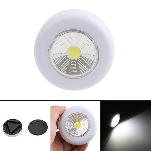 EGNMCR NEW COB Night Light Home Kitchen Under Cabinet Closet Push Stick On Lamp Light