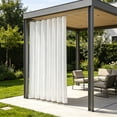 thumbnail image 1 of Waterproof Outdoor Curtains Solid Color Privacy Panels With Hanging Rings, Windproof Rain Resistant Patio Pergola Porch Curtains for Outdoor Living Space Garden Balcony Privacy, 1 of 6