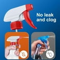 thumbnail image 4 of Spray Bottle (2 Pack&2 extra Nozzle,16 Oz) with Measurements and Adjustable Nozzle, HDPE Plastic Spray Bottles for Cleaning Solution, Household/Commercial/Industrial Use, No Leak and Clog, 4 of 7