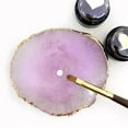 thumbnail image 4 of EIMELI Resin Agate Nail Art Tool Color Paint Palette Holder Drawing Plate (Purple), 4 of 6