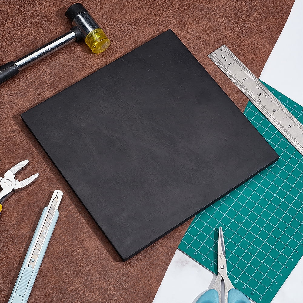 Square Leather Punch Pad Rubber Shock Absorber Sound Isolation Pad Stamping Handmade Craft Leather Tool