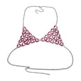 thumbnail image 3 of Cadena para el cuerpo para mujer, sujetador con cadena, top brillante sin mangas, accesorios de disfraz, lencería elegante para club, verano, playa, Halloween, rave Rosa, 3 of 8