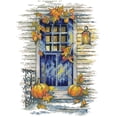 thumbnail image 2 of Cuadros Decorativos Bordado parcial Hilo de algodón ecológico 14CT Impreso Puerta de otoño Punto de cruz (FA317 Tmvgtek embutido en tela, 2 of 9