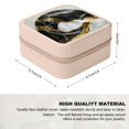 thumbnail image 2 of Creowell Black Marble Gold Accents Jewelry Box for Necklaces Rings Earrings Pink, 2 of 5