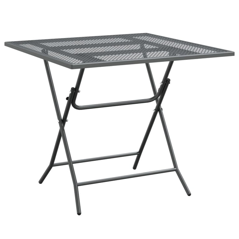 5 Piece Patio Dining Set Expanded Metal Mesh Anthracite Walmart