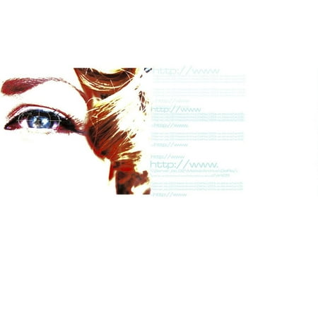Woman's Eye with Target and Website Information Print Wall (Best Home Decor Shopping Websites)