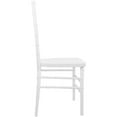 thumbnail image 2 of Maklaine Modern Traditional Resin Chiavari Stacking Chair in White, 2 of 4