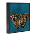 thumbnail image 4 of Stupell Industries Butterfly with Floral Wings Animals & Insects Painting Black Framed Art Print Wall Art, 17 x 17, 4 of 10