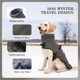 thumbnail image 3 of Dog Harness Jacket, High Collar Reflective Dog Jacket with Handle, Warm Dog Cold Weather Coat, Pet Coat Vest for Small Medium Large Dogs Grey M, 3 of 7