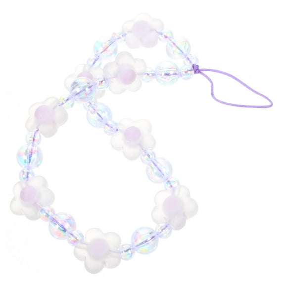 HAKIDZEL Phone Strap Charm Multi Plastic 1Pcs Flower Shape Keychain