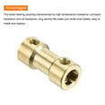 thumbnail image 4 of 8pcs 5mm to 5mm Brass Shaft Coupling Joint Connector with Screws Hex Wrench Flexible Motor Shaft Coupler, 4 of 4