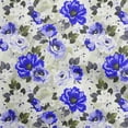 thumbnail image 1 of oneOone Cotton Silk Dark Blue Fabric Florals Sewing Craft Projects Fabric Prints By Yard 42 Inch Wide-R0, 1 of 4