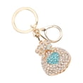 thumbnail image 2 of Cadenas de Llaveros Ticfox Llaveros de Metal con Colgante de Aleación de Rhinestone Azul, 2 of 14